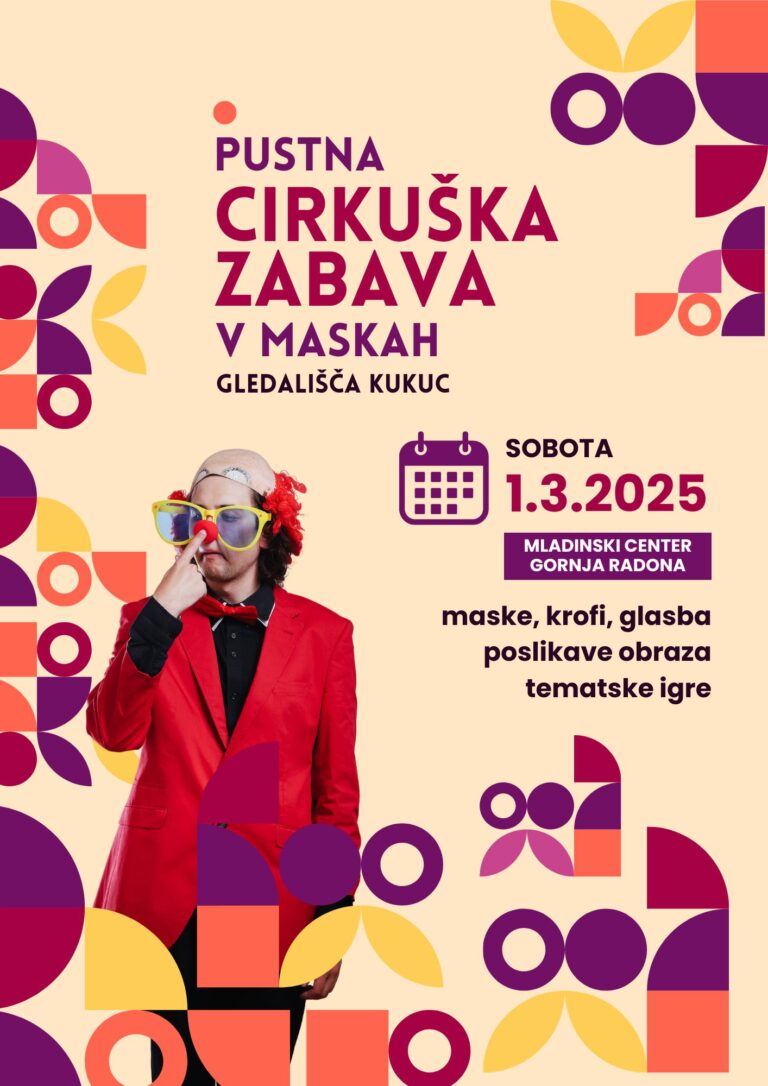 Pustna cirkuška zabava v maskah